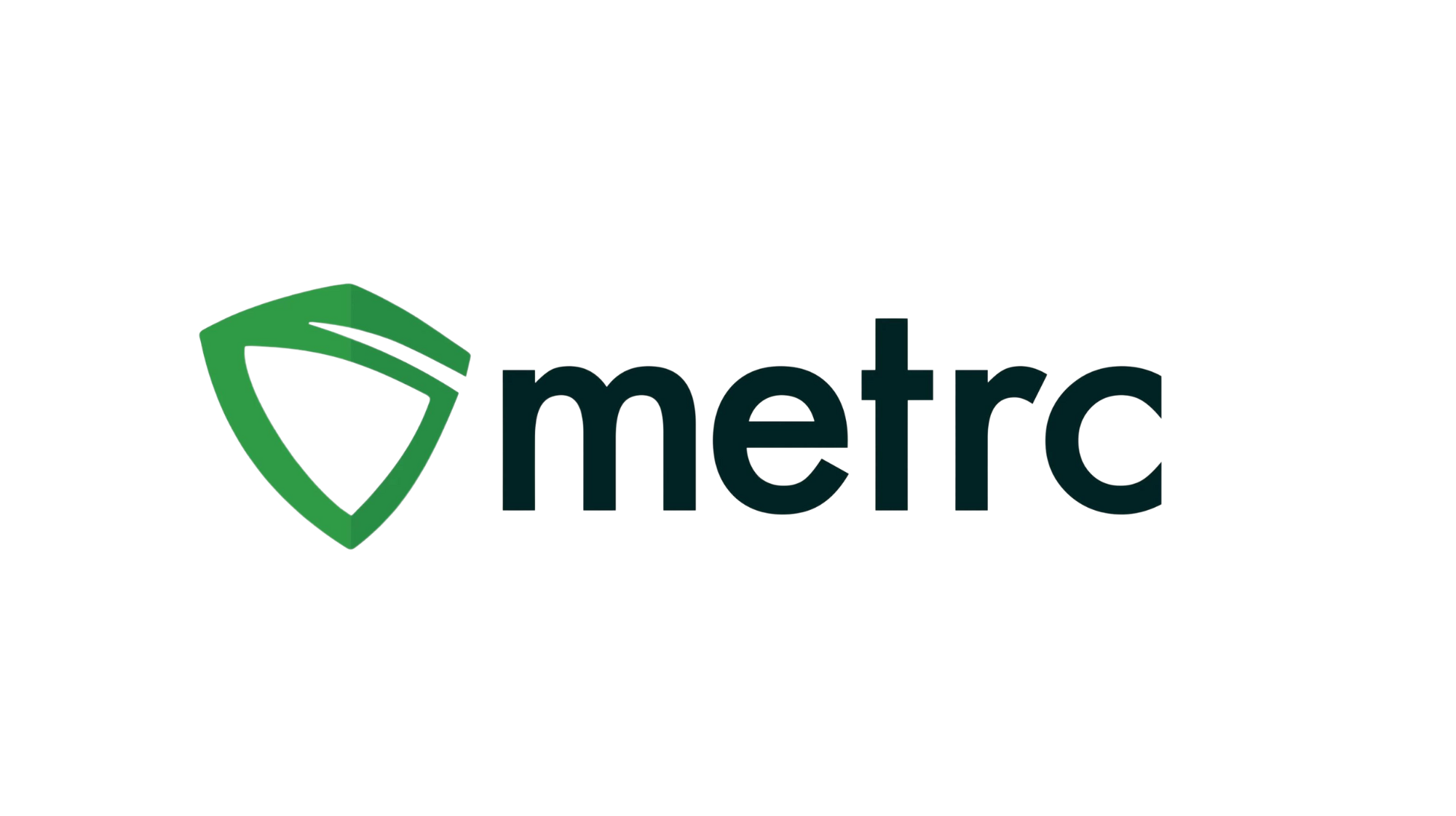 Metrc Logo: green & black. Metrc is one of Meadow's trusted API partners. 
