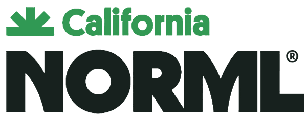 California NORML Logo; 'California' in green above bold 'NORML' in black