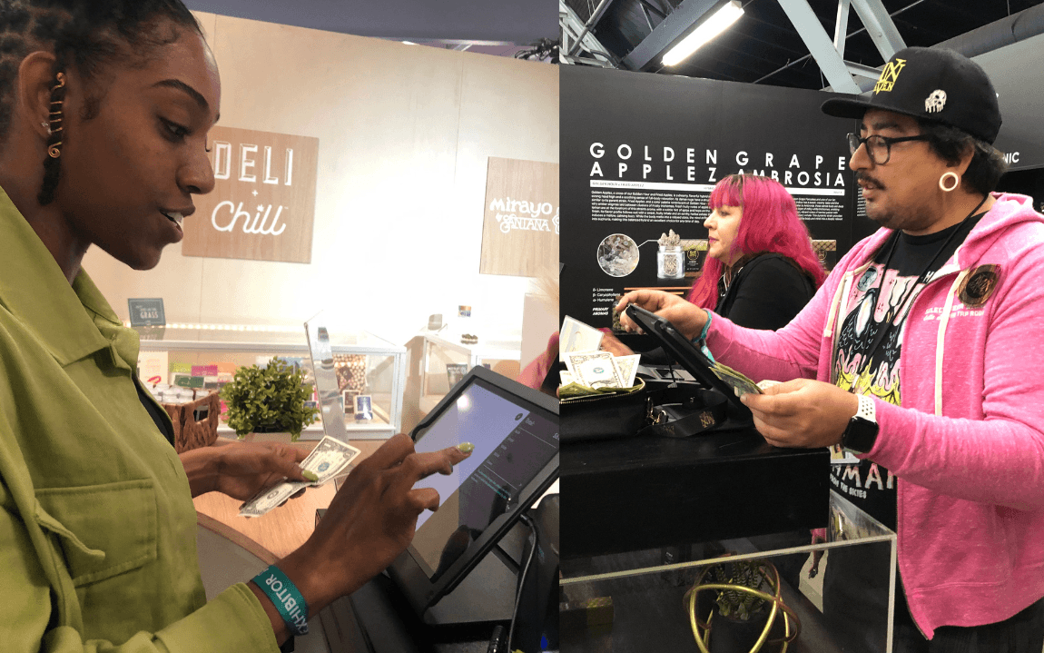 Meadow's cannabis POS system is easy to learn by budtenders at licensed cannabis events
