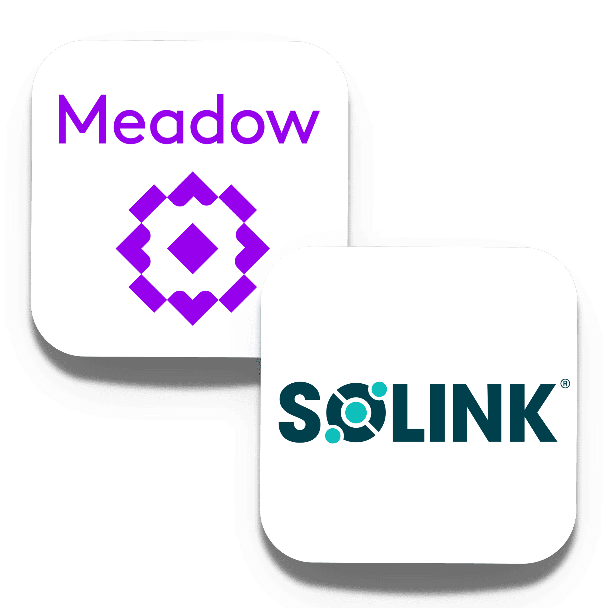 A sharp, security-focused graphic spotlighting the integration between Meadow and Solink. In the upper left, the Meadow logo—featuring its bold purple geometric mark and modern wordmark—anchors the visual with clarity and operational confidence. Overlapping slightly in the lower right is the Solink logo, a clean, dark teal wordmark incorporating circular nodes and a magnifying glass motif—symbolizing insight, surveillance, and connected intelligence.
The visual layout illustrates a seamless connection between Meadow’s retail and compliance infrastructure and Solink’s video security and analytics platform. This integration syncs transaction-level data from Meadow with corresponding in-store video footage, helping dispensaries identify suspicious activity, validate cash handling, and maintain tight compliance—all without changing their existing camera system.