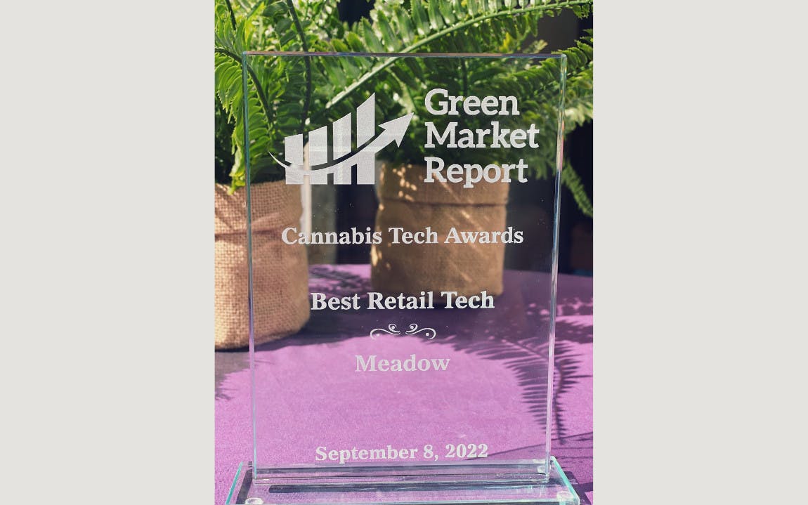 Meadow is selected as the best cannabis POS system by Green Market Report