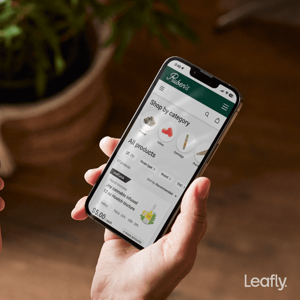 Thanks to the Leafly x Meadow integration, menus are kept fully updated across platforms. Inventory listed on Leafly reflects the real-time availability in Meadow, ensuring customers browsing online see only what's in stock. This improves trust, streamlines the shopping experience, and drives more successful online orders—all managed seamlessly through Meadow.