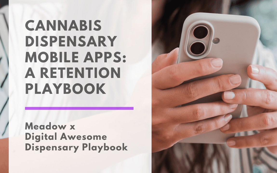 A person holding a smartphone, representing a branded cannabis dispensary mobile app that turns one-time buyers into repeat customers.