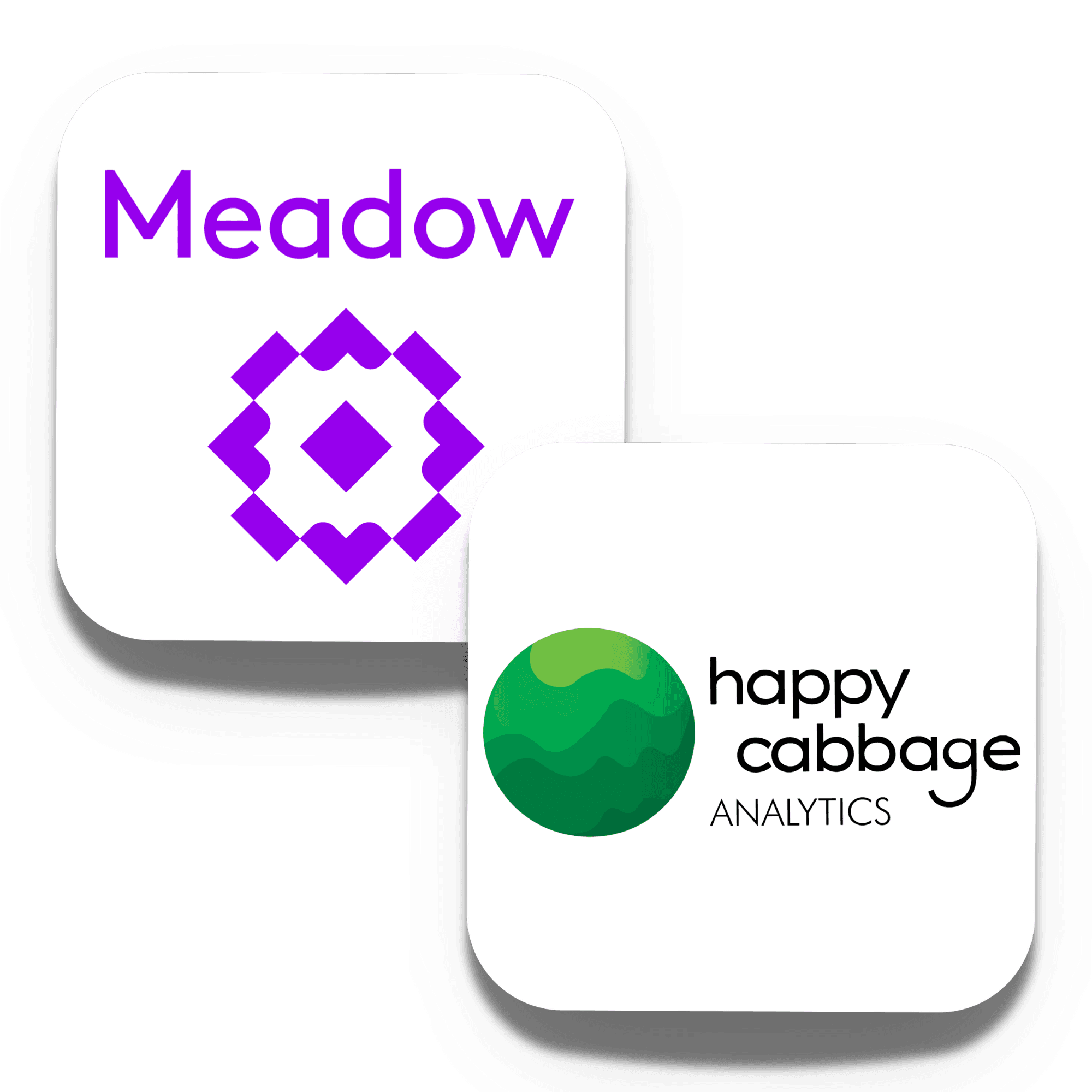 A sleek, modern graphic illustrating the collaborative power between Meadow and Happy Cabbage Analytics. In the upper left, the Meadow logo stands bold in its iconic purple—a geometric emblem paired with a clean, contemporary wordmark—signifying structure, unity, and operational excellence. Overlapping slightly in the lower right is the Happy Cabbage logo, featuring a layered, earth-toned green sphere and a friendly, lowercase wordmark that evokes growth, insight, and approachability.
This visual pairing embodies the seamless integration between Meadow’s dispensary management system and Happy Cabbage’s intelligent ordering platform. Together, they enable cannabis retailers to maintain accurate inventory, tap into real-time data insights, and maximize margins with smart, AI-powered reorder suggestions. The layout reflects a flow from grounded analytics to operational execution—delivering a smarter, more connected retail experience from back-of-house strategy to front-of-house results.