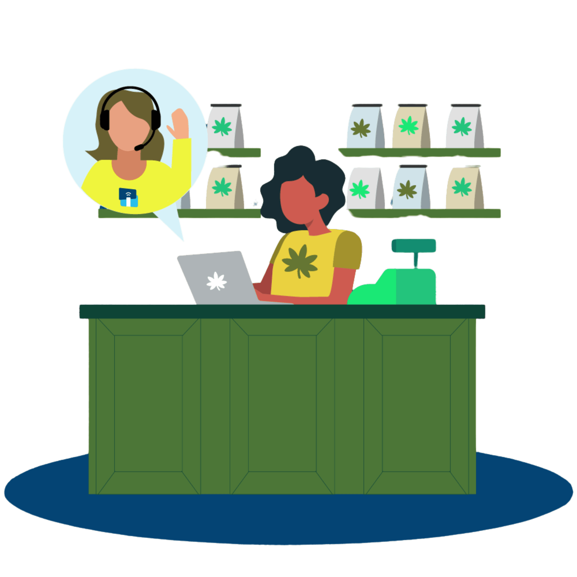 A team member customizes design elements on a cloud-based dashboard, adjusting colors, layout, and media:
Design Meets Data: Divvy’s platform allows dispensaries to brand their displays with custom themes while pulling product details, prices, and stock levels straight from Meadow.
Scalable Simplicity: Whether one screen or dozens, displays update automatically as inventory changes in Meadow—saving time while keeping messaging consistent and compliant.