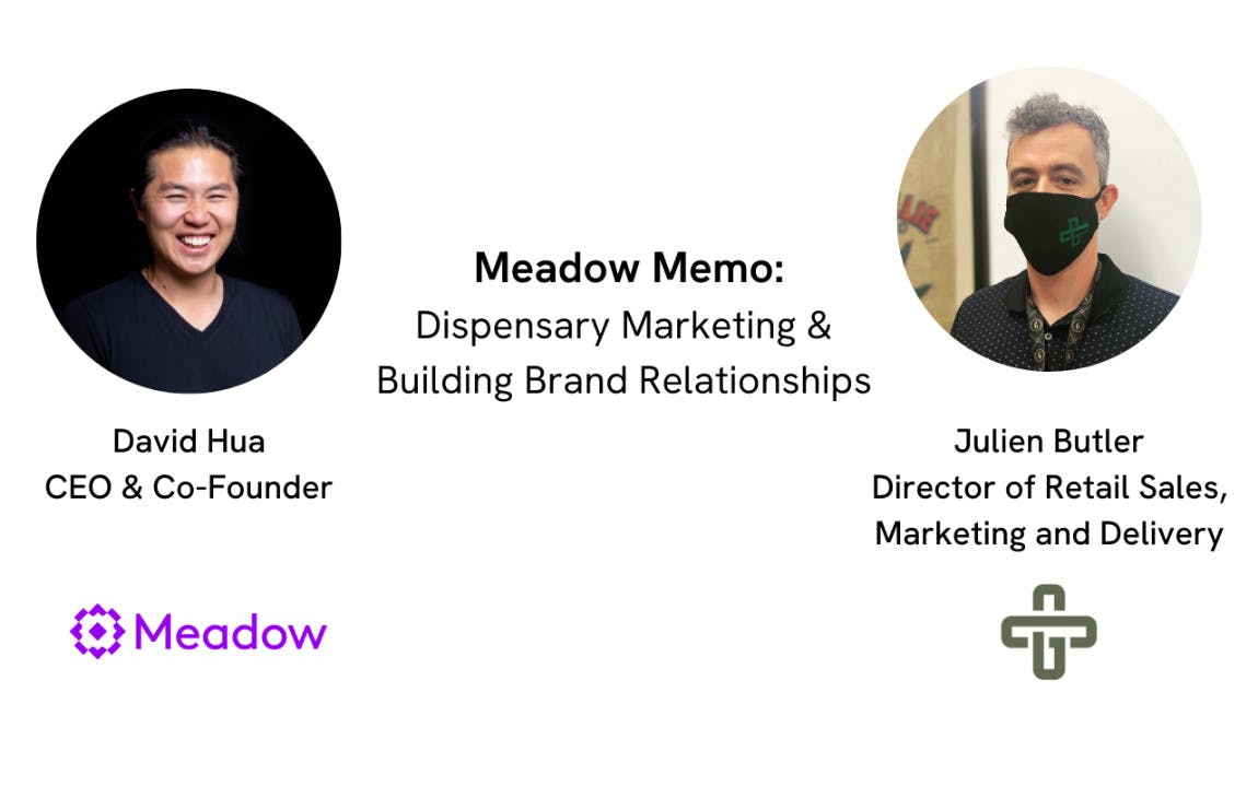 Dispensary Marketing & Building Brand Relationships with Julien Butler, Directer of Retail Sales, Marketing at Delivery at the Original Green Cross of Torrance and David Hua, CEO of Meadow