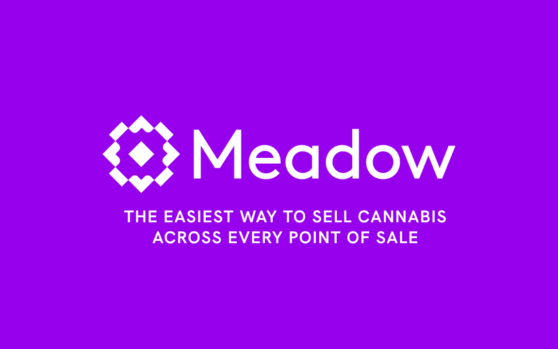 Generic Blog Banner Image with Meadow Logo and text, 'The Easiest Way to Sell Cannabis Across Every Point of Sale'